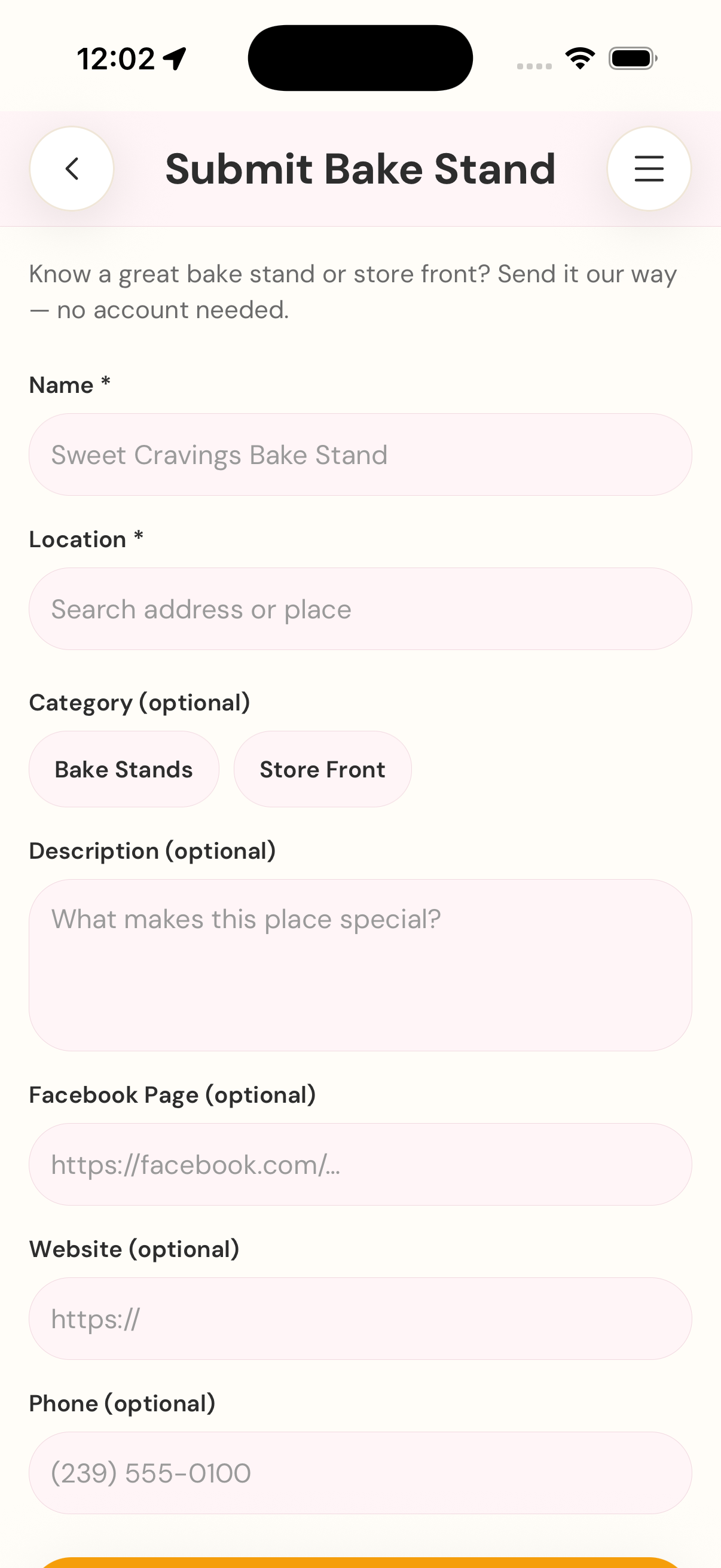 Submit a Stand