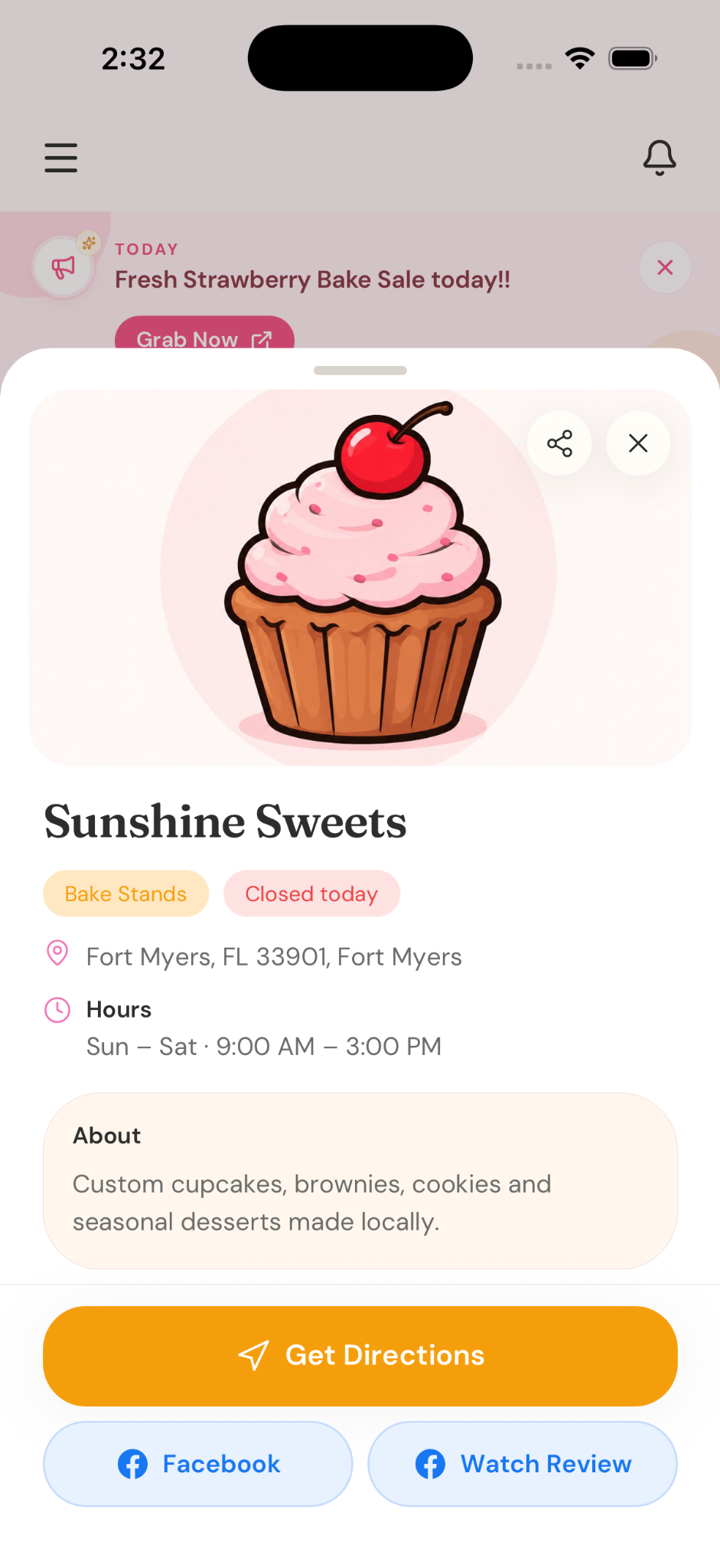 Bake Stand / Store Front Details